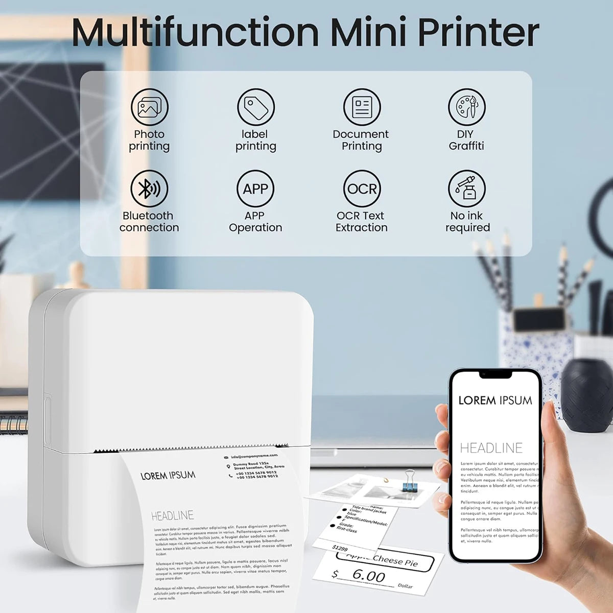 Mini Printer Portable